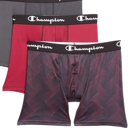 Champion Men's Stretchy Performance Boxer Briefs