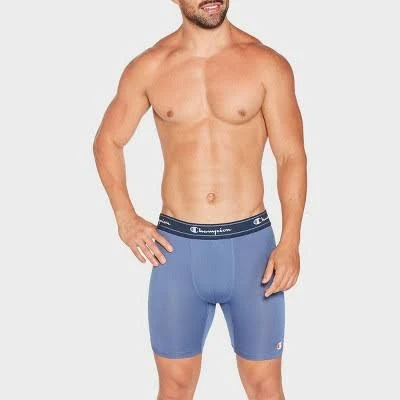 Champion Men's Breathable Mid-Leg Boxer Briefs