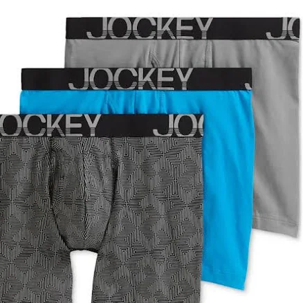 Jockey Men's ActiveStretch 7" Long Leg Boxer Briefs