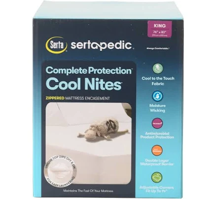 Serta Cool Nites Zippered Waterproof Mattress Encasements