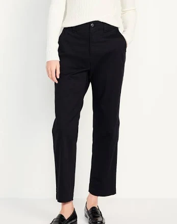 Old Navy Women's High-Waisted Tapered Straight Chino Pants