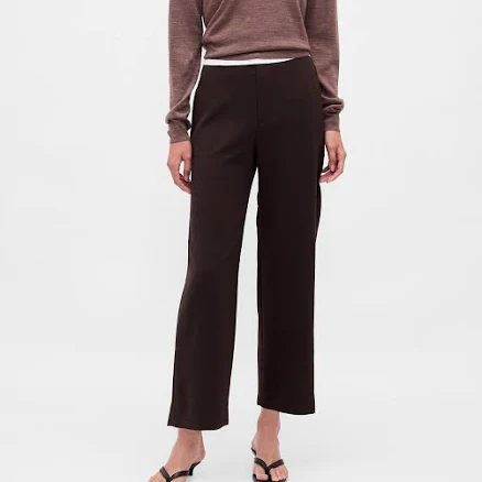 Gap Women's High Rise Twill Straight Ankle Pants