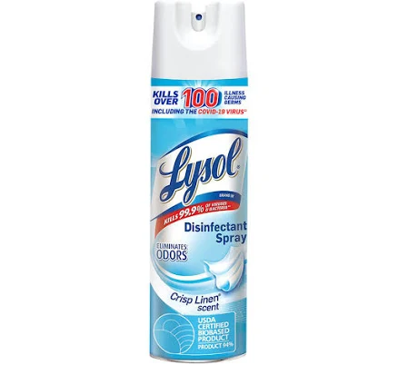 Lysol Disinfectant Spray Crisp Linen