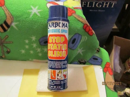 Carbona Anti-static Spray 6 Oz Tin Can 1/2 Full Made In Usa