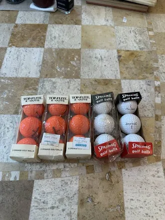 Spalding 5x3 Set of Golf Balls 1980 Box