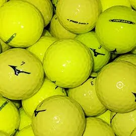 MIZUNO Yellow Mix used golf balls - Foundgolfballs.com 5A (5 Dozen)