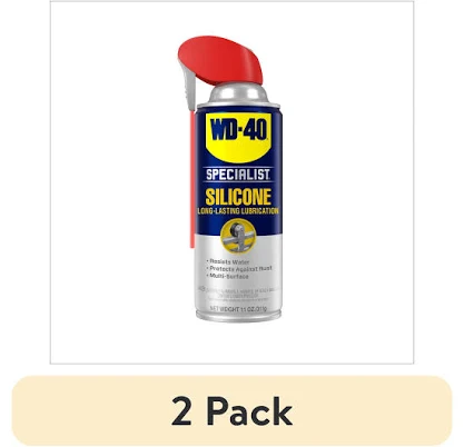 WD-40 Specialist Silicone Lubricant with Smart Straw Sprays 2 Ways Twin-Pack