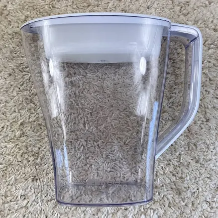 Filtrete Filtered Clear White Plastic Water Pitcher with Handles