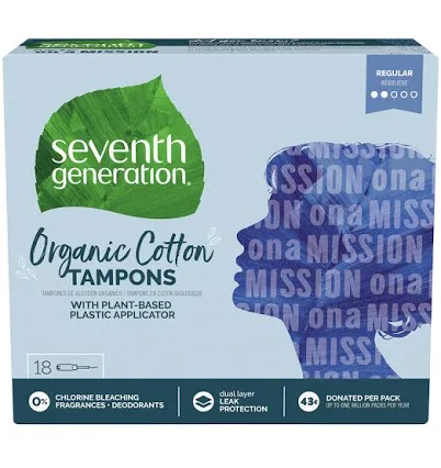 Seventh Generation Organic Cotton Tampons Applicator