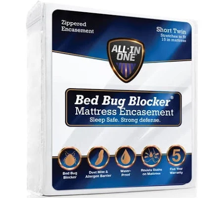 Bed Bug Blocker All-in-One Quiet Water Resistant Zip-Up Mattress Protector