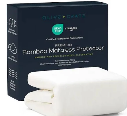 Olive and Crate Waterproof Cooling Bamboo Mattress Protector