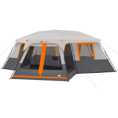 Ozark Trail 12 Person 3 Room Instant Cabin Tent with Screen Room