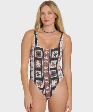 Billabong Women's Stay Grounded Tanker One Piece Swimsuit
