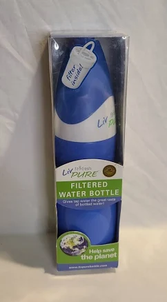 Liv Pure Fit & Fresh Filtered Water Bottle 20oz Plastic