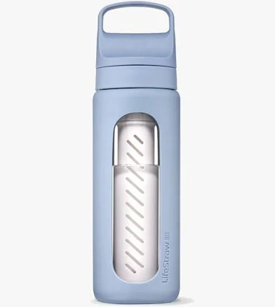 LifeStraw Go Series Glass Water Filter Bottle 20oz