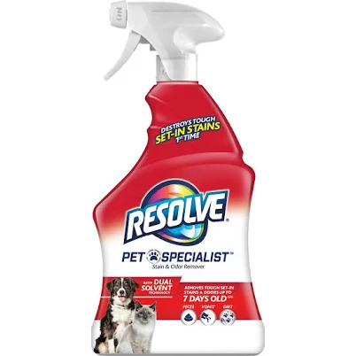 Resolve Pet Specialist Carpet Stain Cleaner and Odor Remover Spray