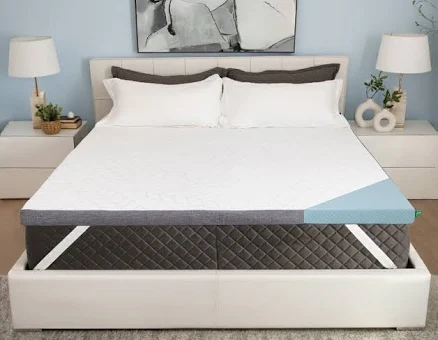 Sleepyhead 3 Gel-Infused Memory Foam Mattress Topper with Washable Cover