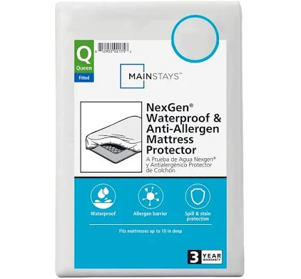 Mainstays Nexgen Waterproof Fitted Mattress Protector