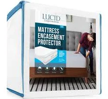 LUCID Comfort Collection Encasement Mattress Protector