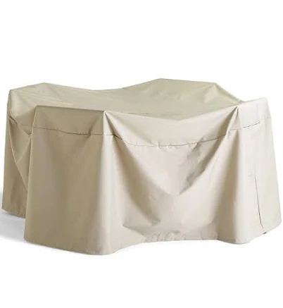 Universal Table & Chairs Furniture Cover - Tan, 125" Rectangular Table and Chairs - Frontgate
