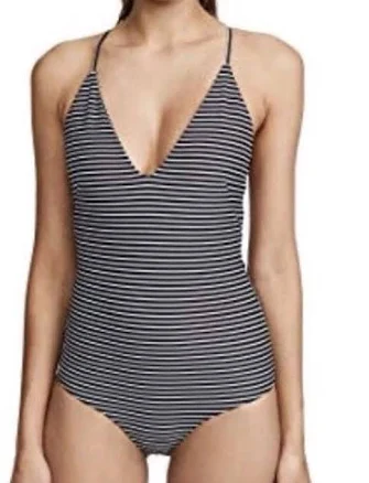 MIKOH Women's Las Palmas Classic Stripe One-Piece Swimsuit
