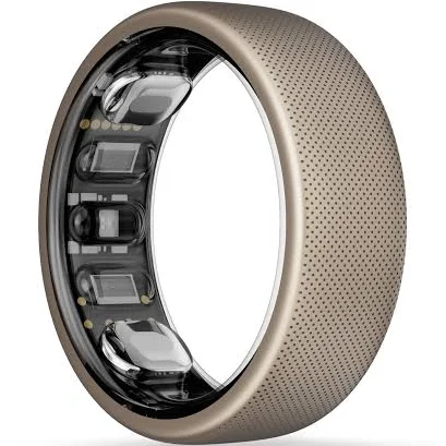 Amazfit Helio Smart Ring Health Tracker, No Subscription, Monitors Sleep, Heart Rate & Stress, Titanium Alloy, Water-Res