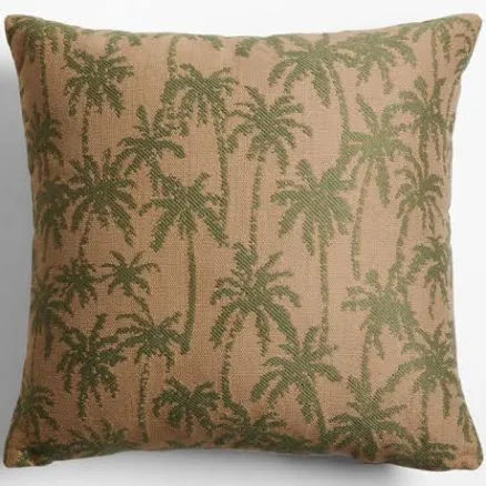Crate & Barrel Palmyra Jacquard Indoor/Outdoor Throw Pillow