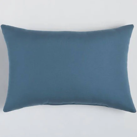 Sunbrella 20"X13" Sapphire Outdoor Lumbar Pillow, 13"X20", Sunbrella Fabric
